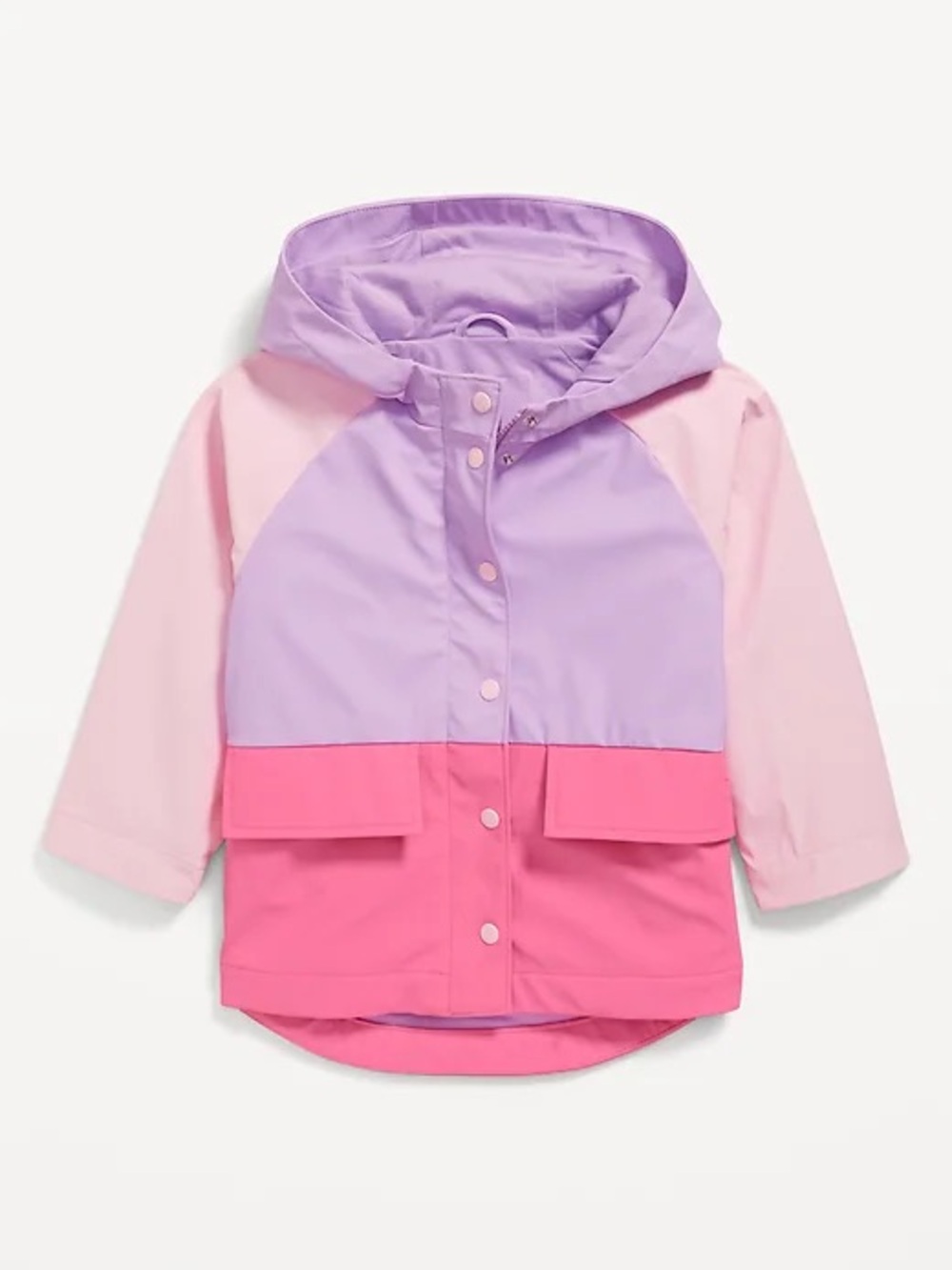 Old Navy Water-Resistant Color-Block Hooded Jacket, Size 12-18M